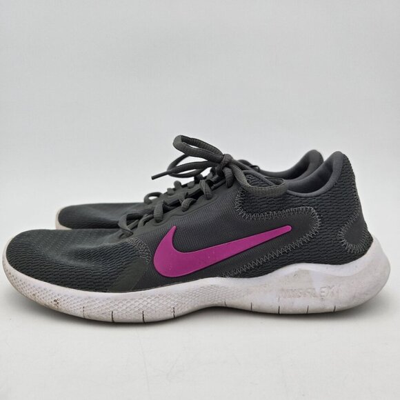 NIKE Flex Experience Run 8 Iron Gray Bright Pink Womens CD0228-002 2019 VP Laces - Picture 1 of 10